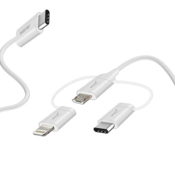 Akashi USB-C /USB-C, Lightning, Micro-USB Kabel