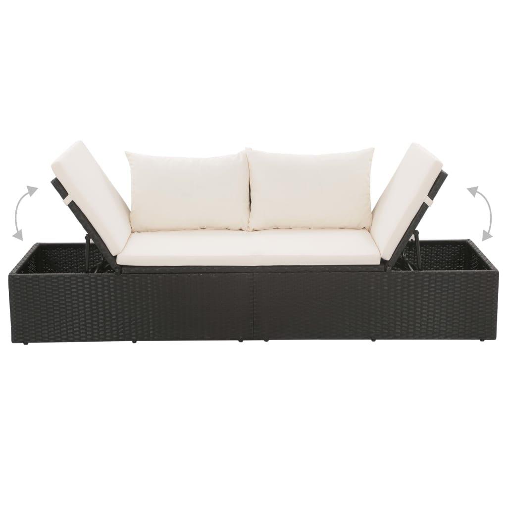 VidaXL Gartenliege poly-rattan