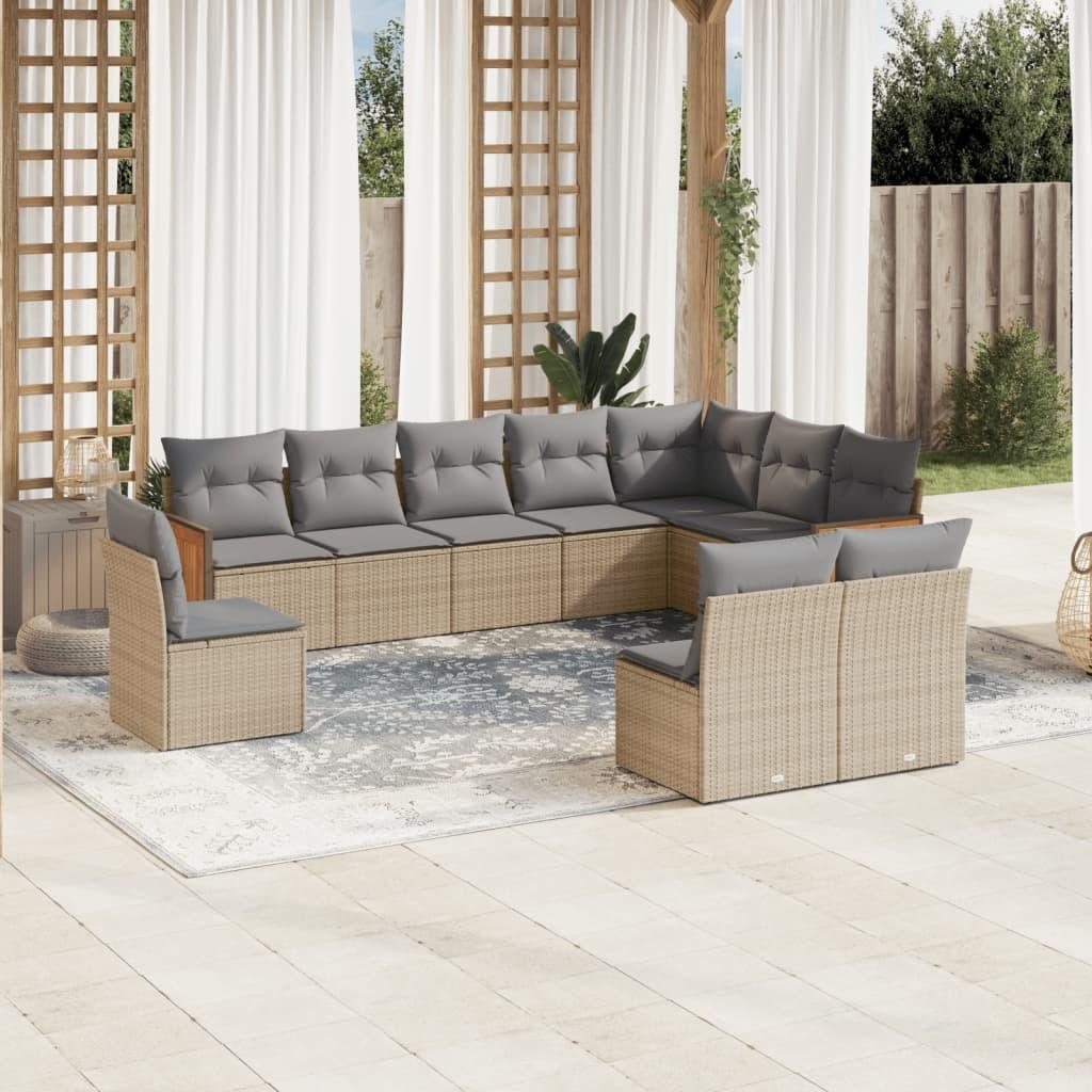 VidaXL Garten sofagarnitur poly-rattan