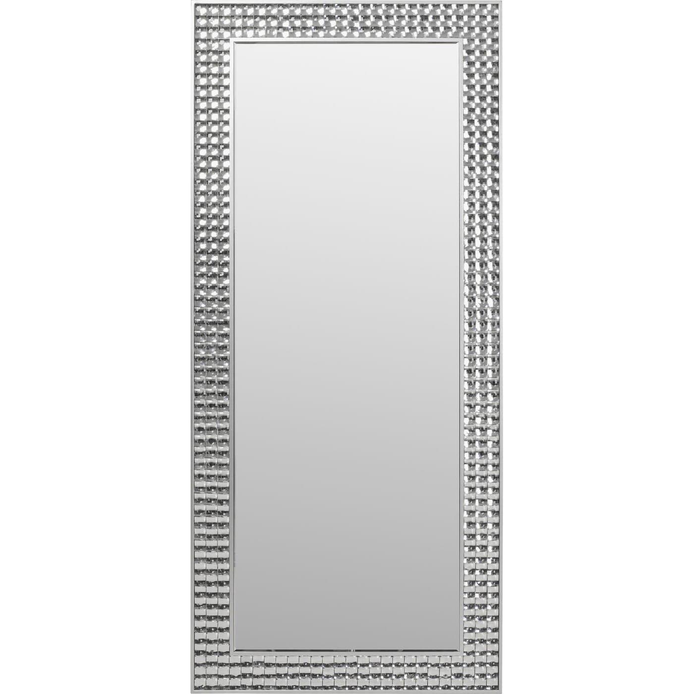 KARE Design Wandspiegel Crystals silber 80x180