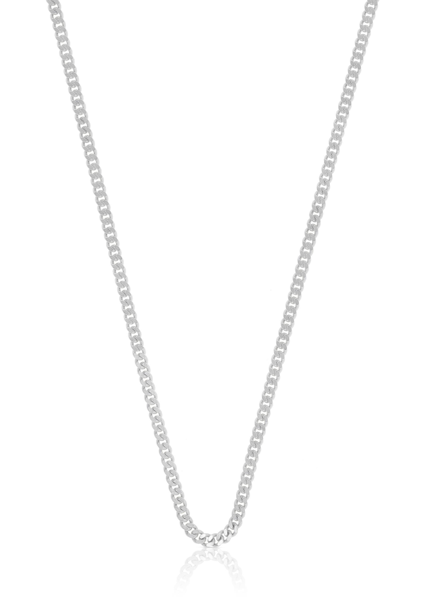 MUAU Schmuck Collier Panzer Weissgold 750, 1.8mm, 38cm