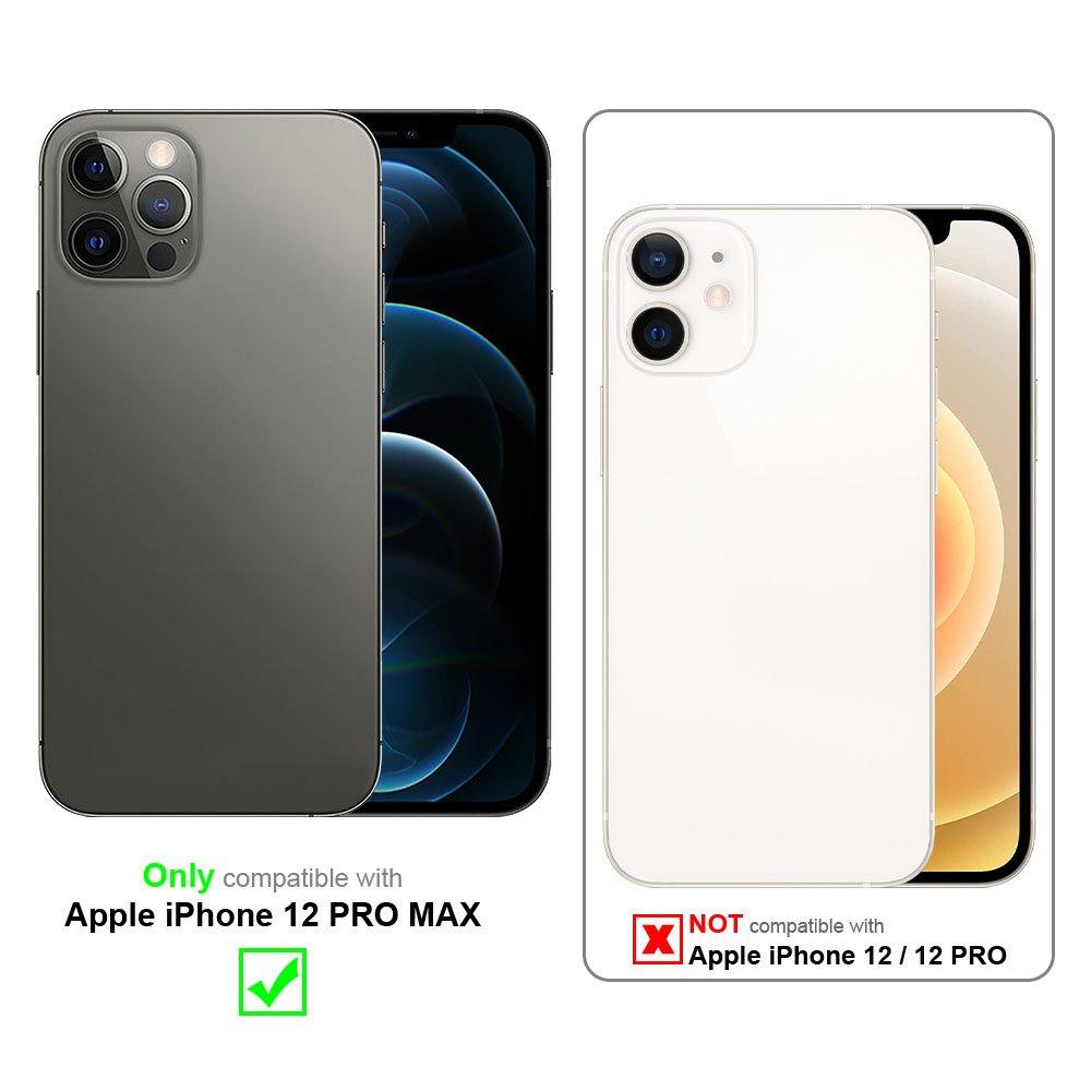 Cadorabo Hülle für Apple iPhone 12 PRO MAX TPU Silikon mit Ring Liquid