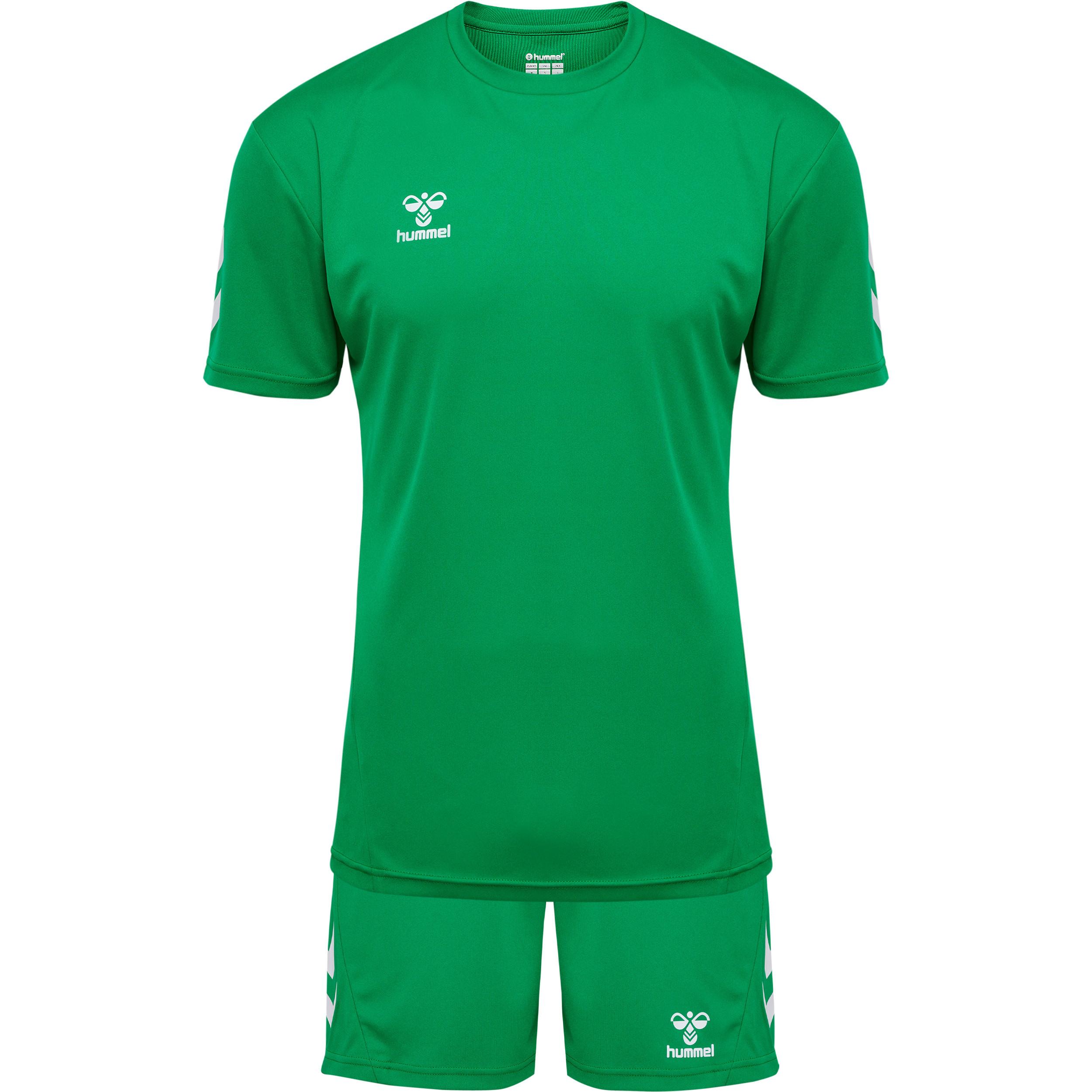Hummel set aus t-shirt + shorts logo