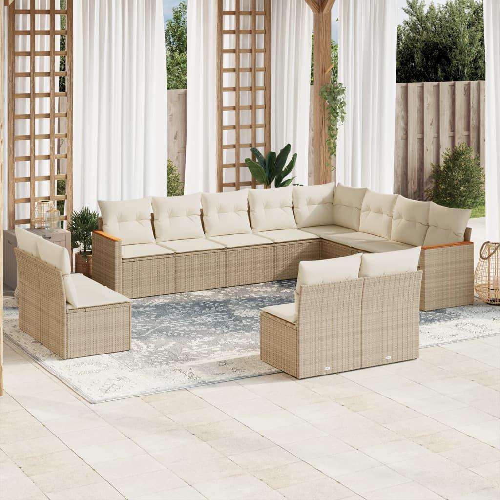 VidaXL Garten sofagarnitur poly-rattan