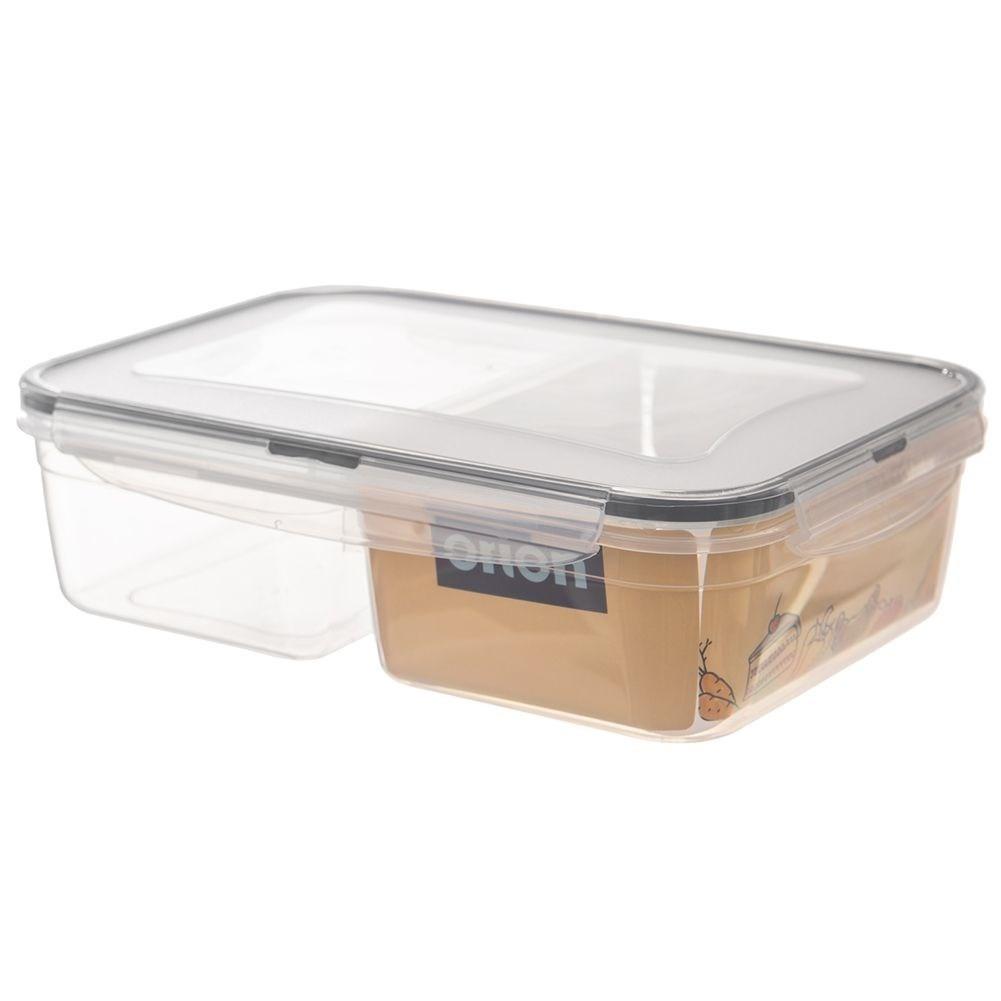 Orion Lunchbox mit zwei Fächern, Verschluss und Verschlussclips