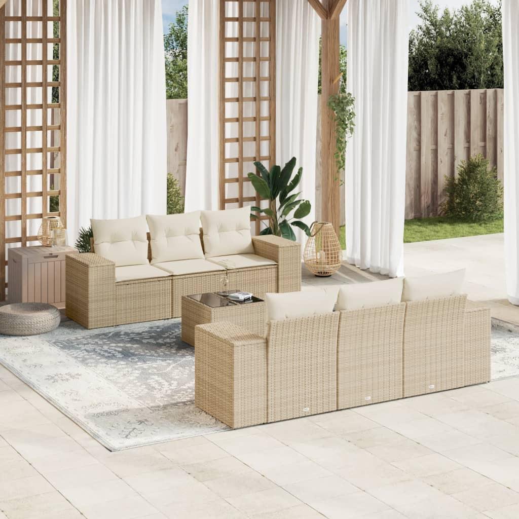 VidaXL Garten sofagarnitur poly-rattan
