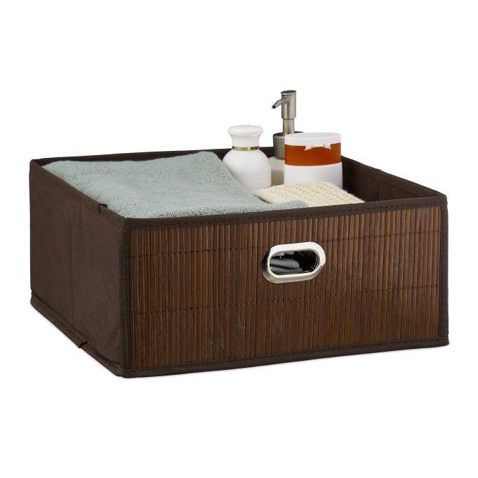 Northix Aufbewahrungskorb Bamboo Flat