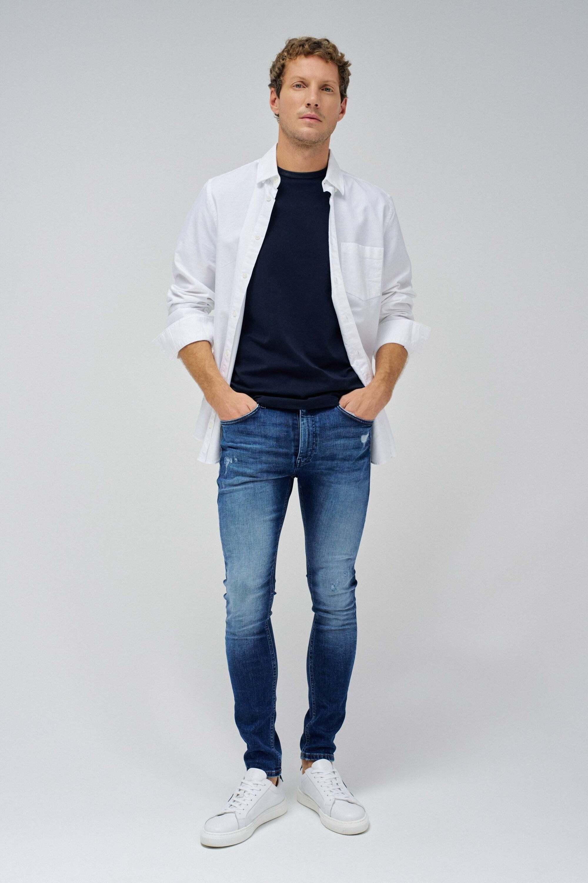 Salsa Skinny Fit Destroyed Jeans