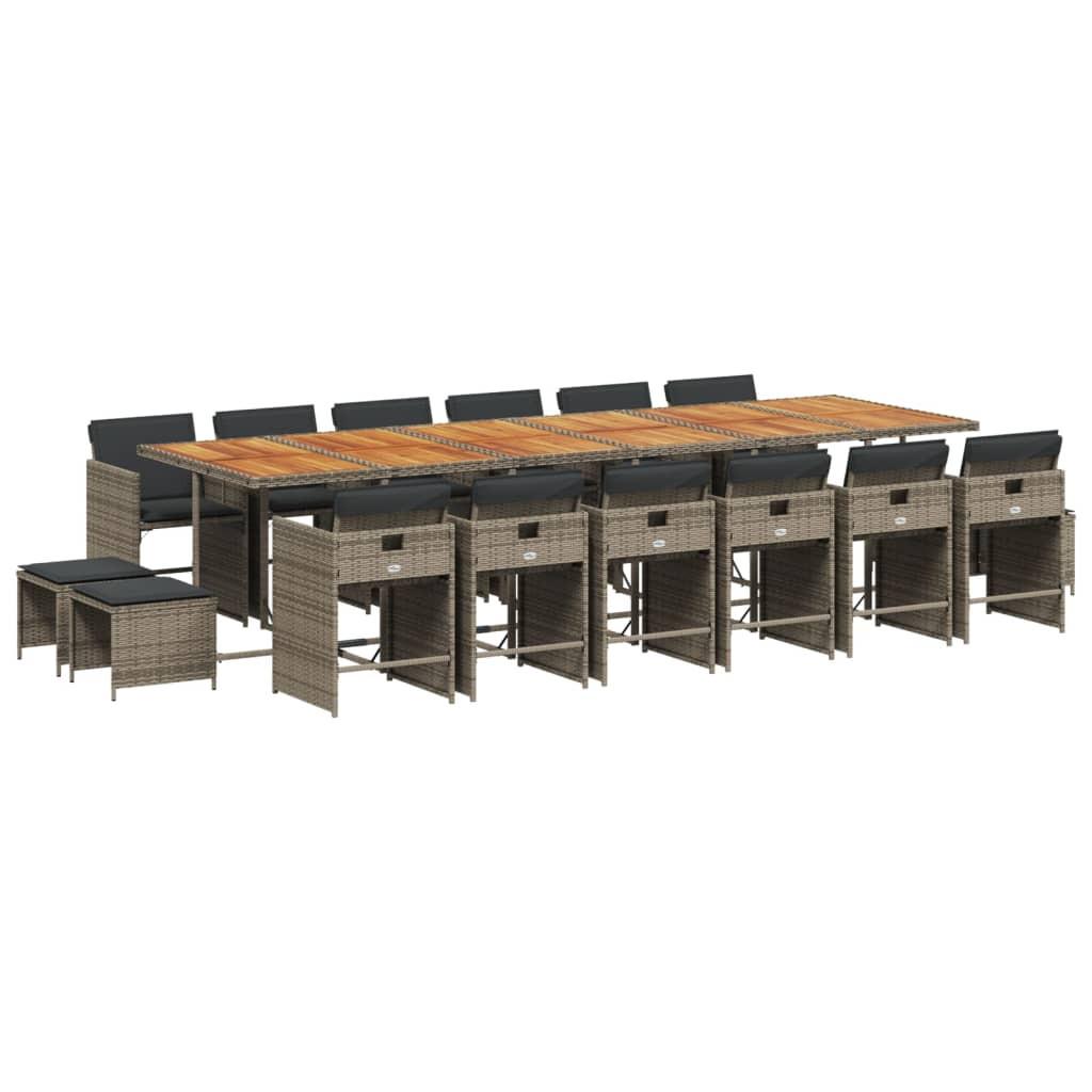 VidaXL Garten essgruppe poly-rattan