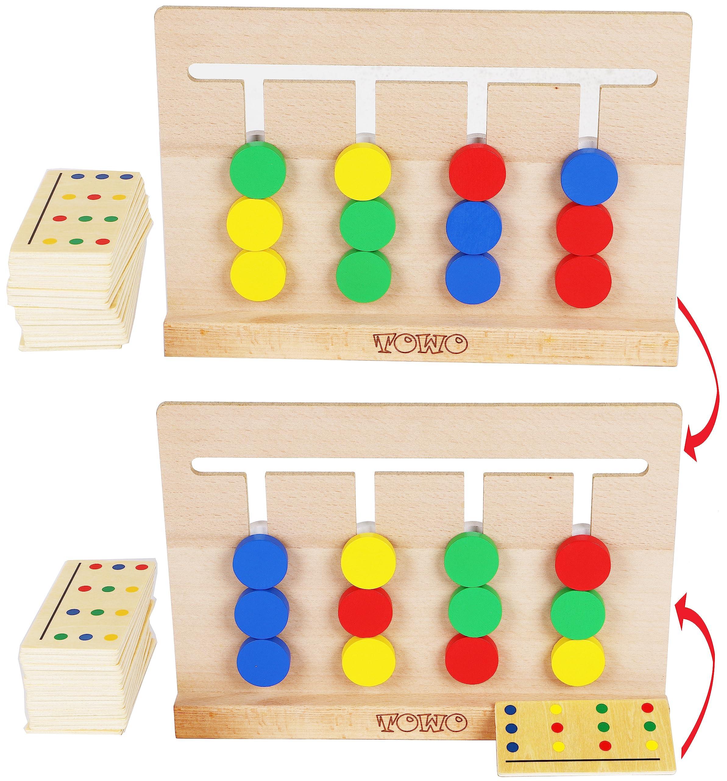 Activity-board Sortieren von Holz für Kinder nach vorgegebenen Mustern - Gehirntraining und Geschicklichkeitsspiel