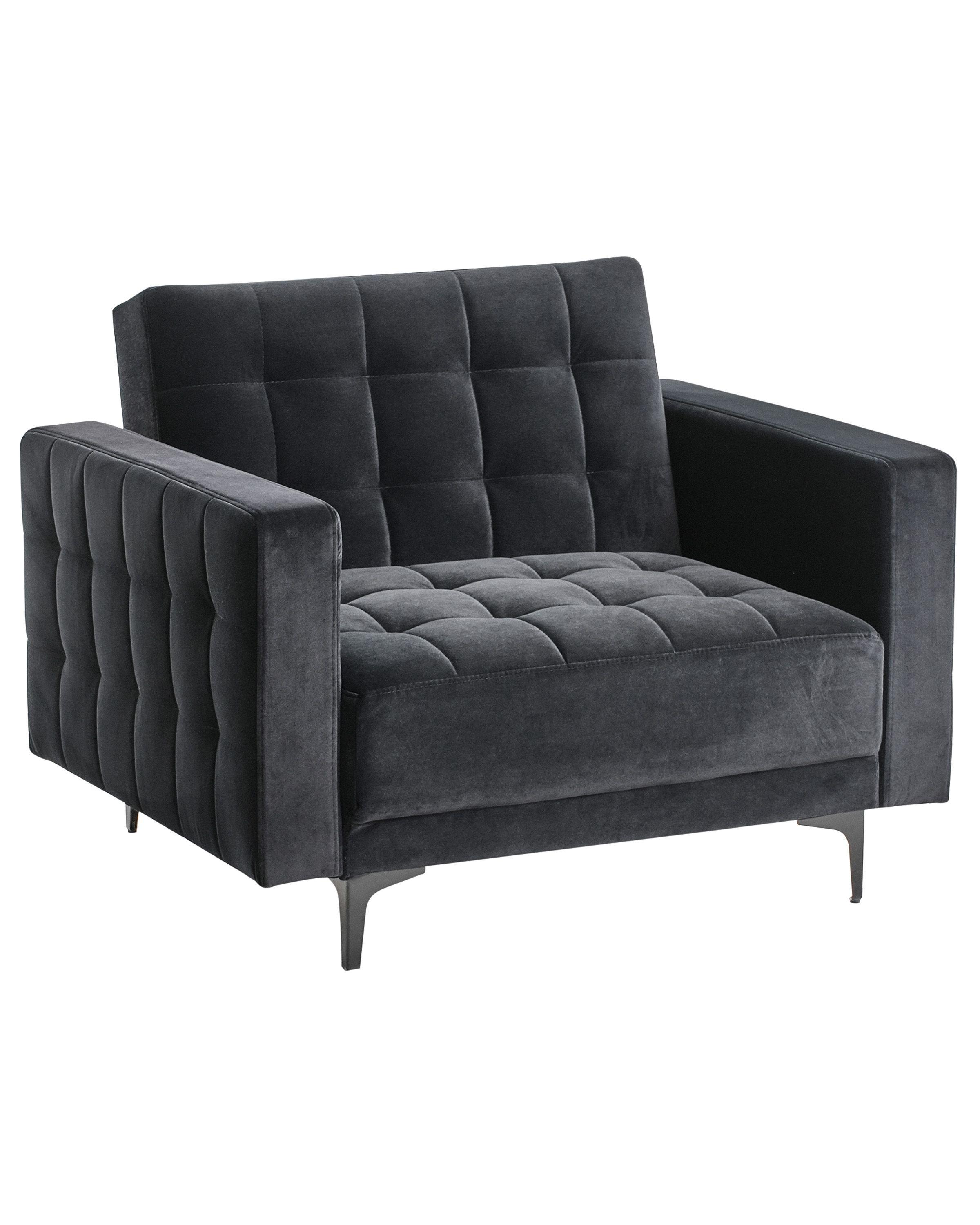 Beliani Sessel aus Samtstoff Modern ABERDEEN