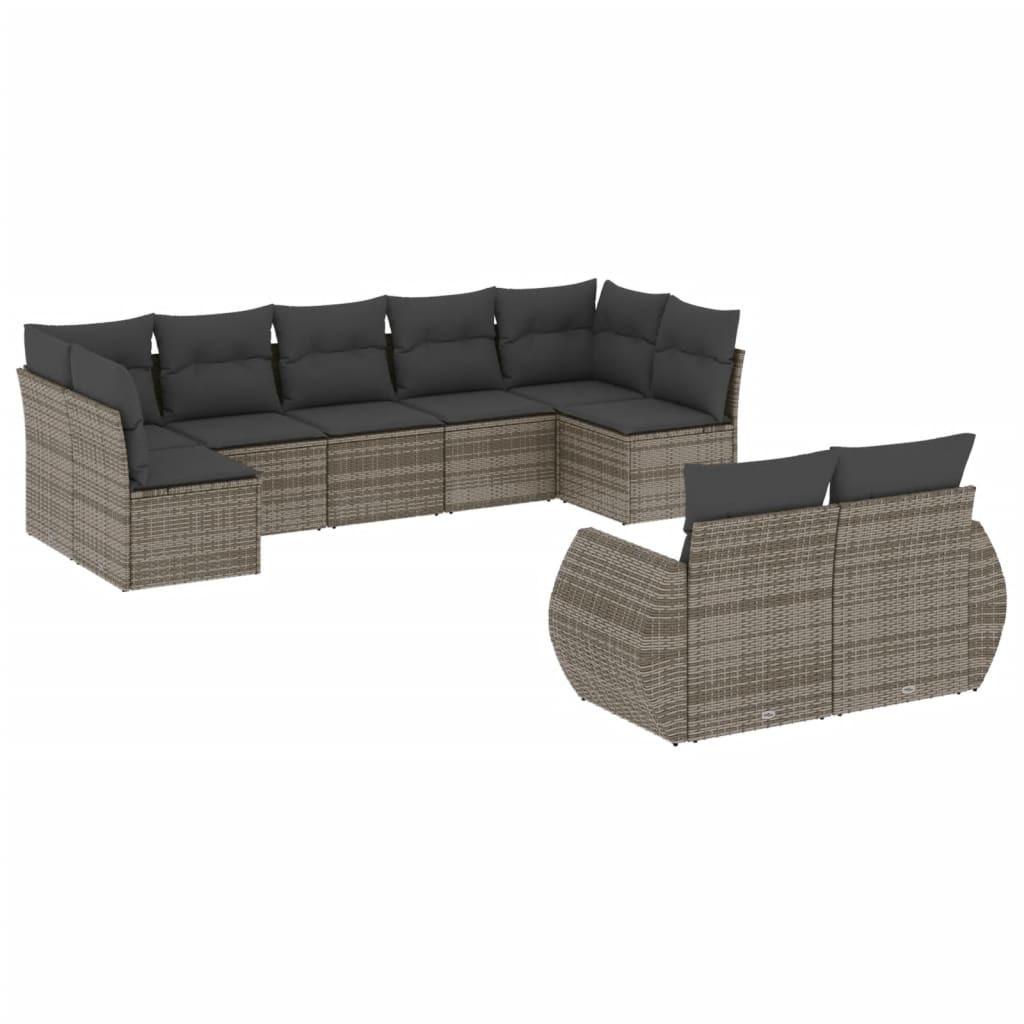 VidaXL Garten sofagarnitur poly-rattan