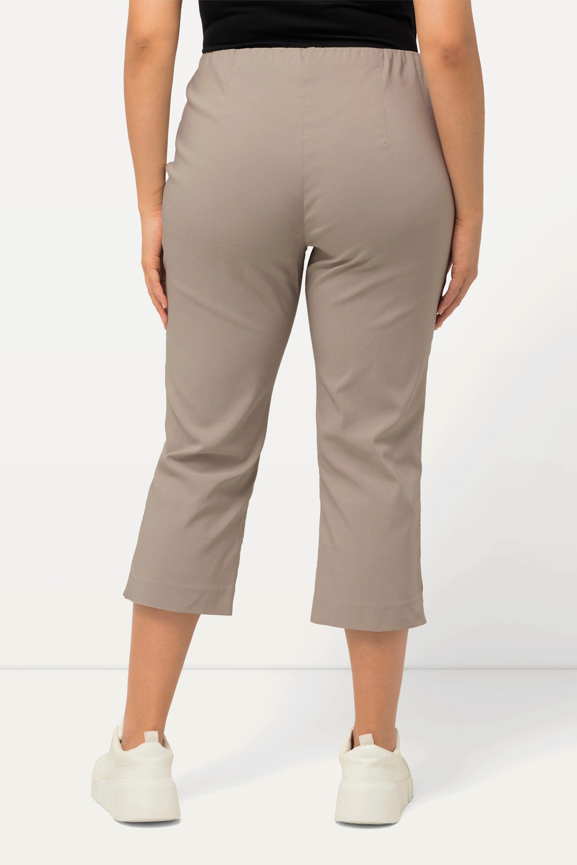 Ulla Popken Bengalinhose wadenlang mit Elastikbund