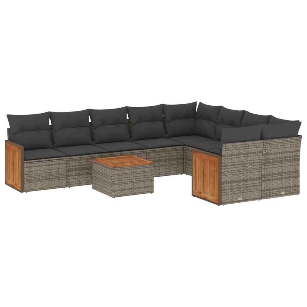 VidaXL Garten sofagarnitur poly-rattan