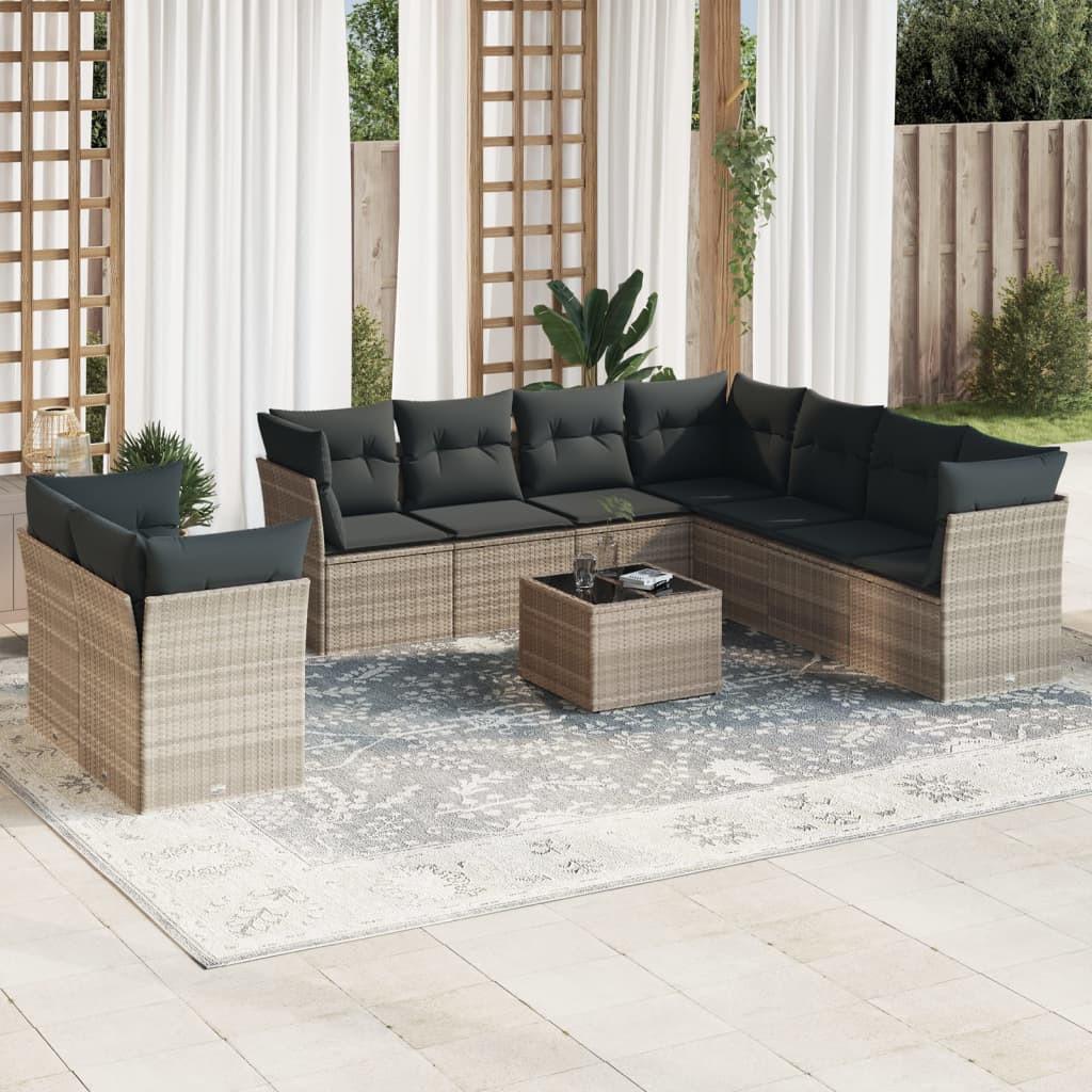 VidaXL Garten sofagarnitur poly-rattan