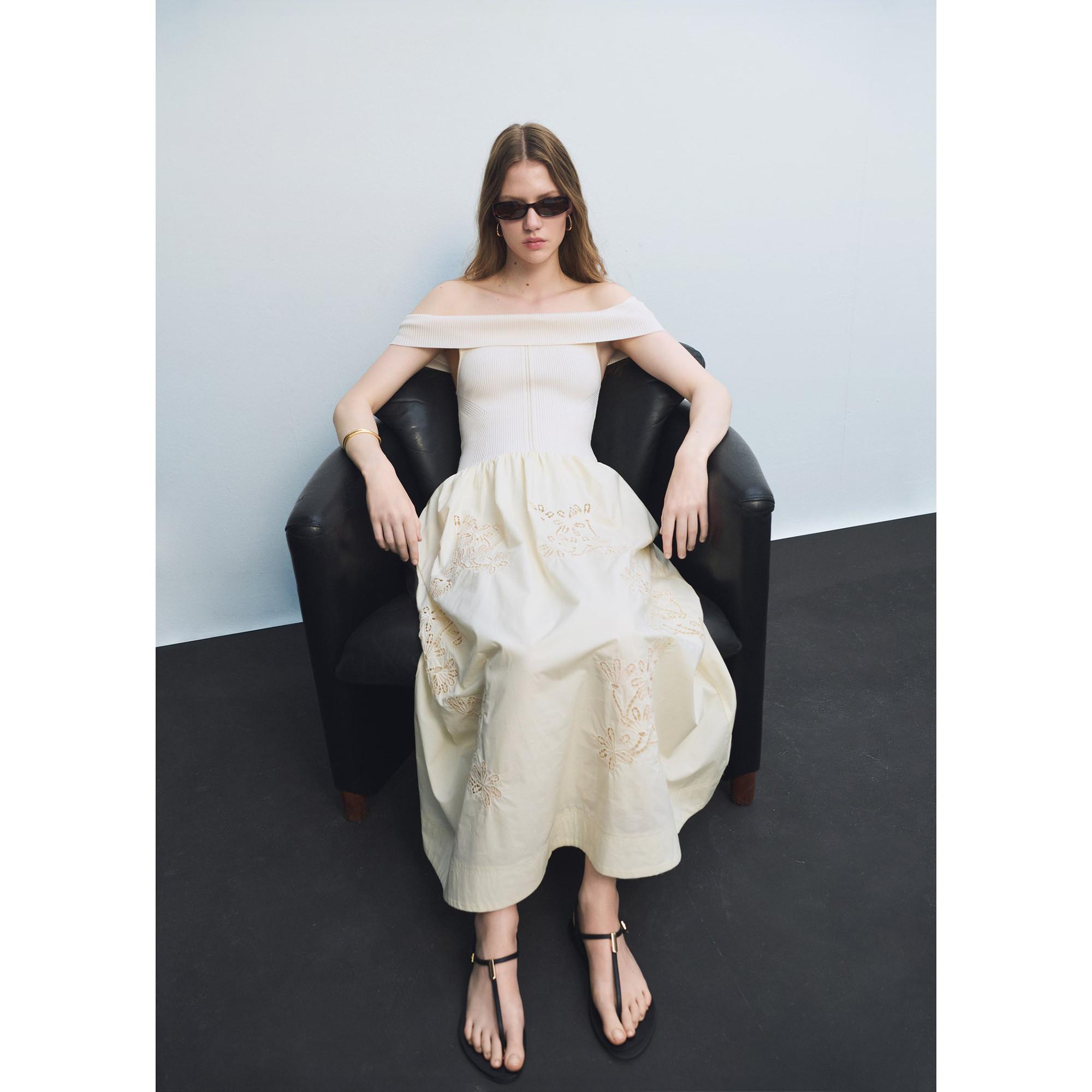 MANGO Tano Strickoberteil A-Linien Kleid