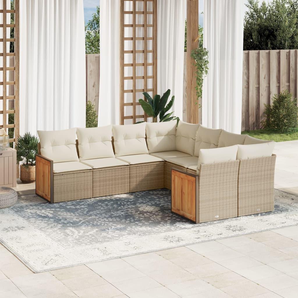VidaXL Garten sofagarnitur poly-rattan