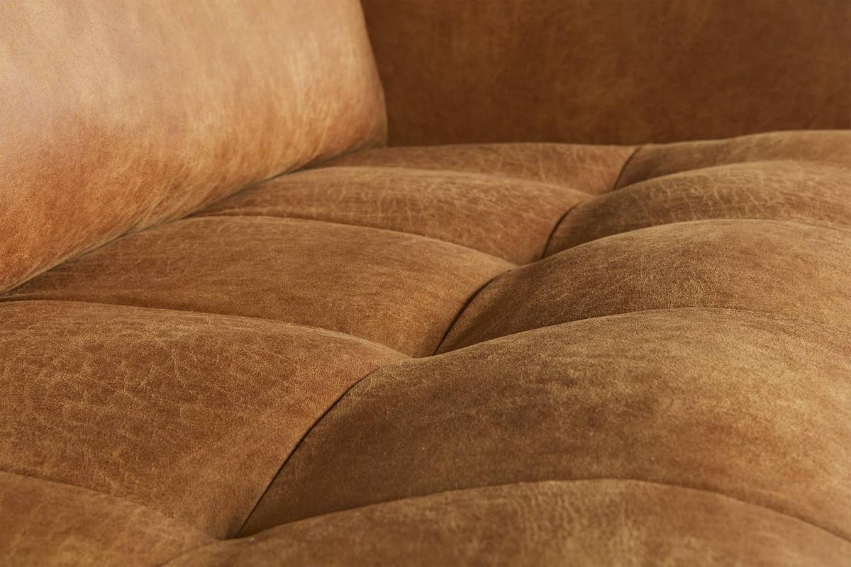 mutoni Sofa Rodeo Classic 3-Sitz 275 Recycling-Leder cognac