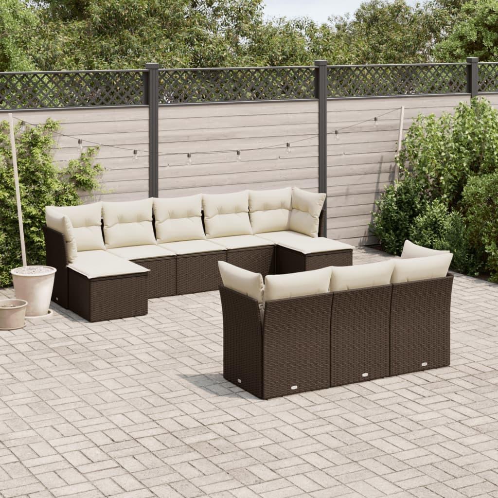 VidaXL Garten sofagarnitur poly-rattan