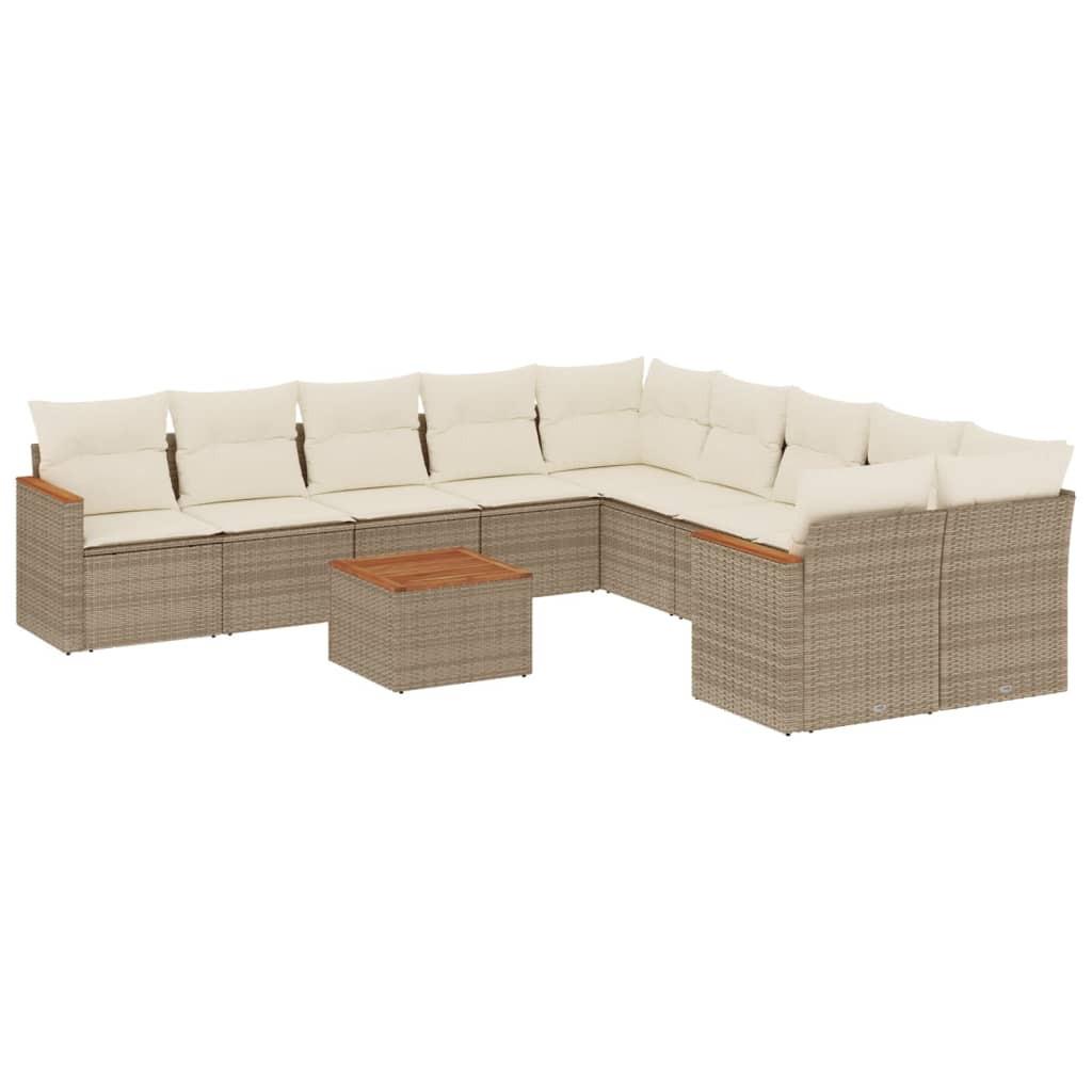 VidaXL Garten sofagarnitur poly-rattan