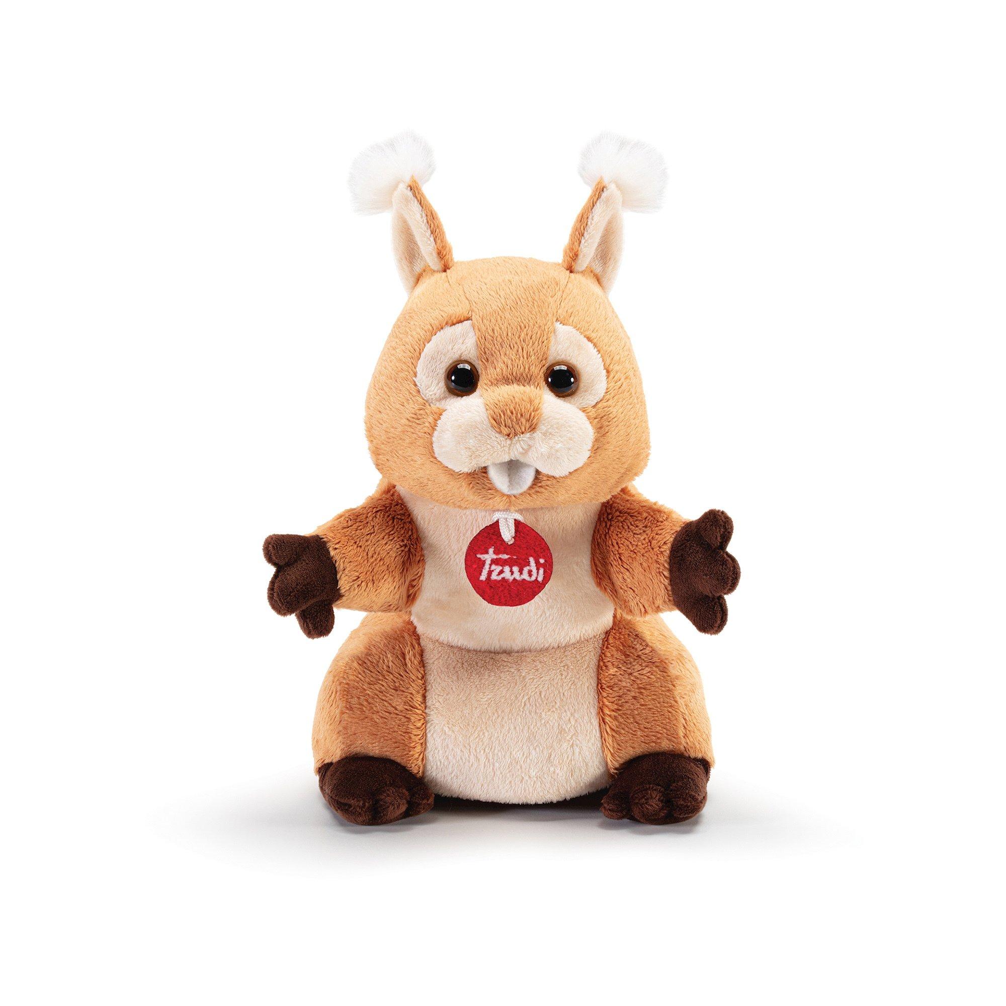 trudi Handpuppe Eichhörnchen Plüsch, 15x27x19 cm, ab 0 Jahren