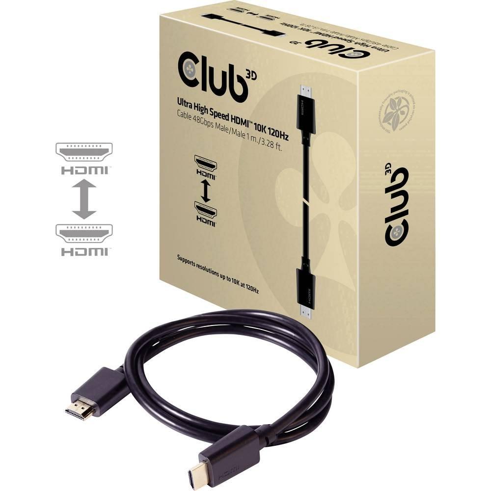 Club3D Club 3D Ultra High Speed HDMI Kabel 10K 120Hz 48Gbps Stecker/Stecker 1 Meter