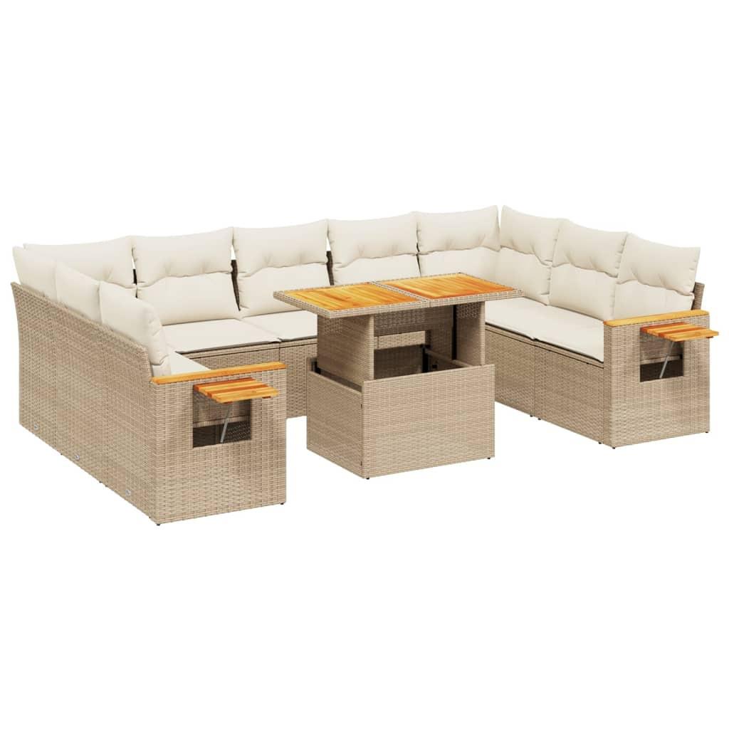 VidaXL Garten sofagarnitur poly-rattan