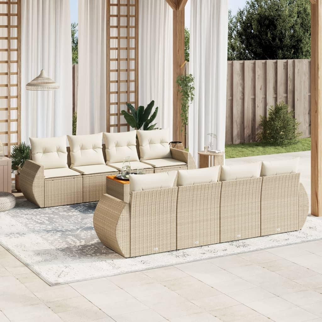 VidaXL Garten sofagarnitur poly-rattan