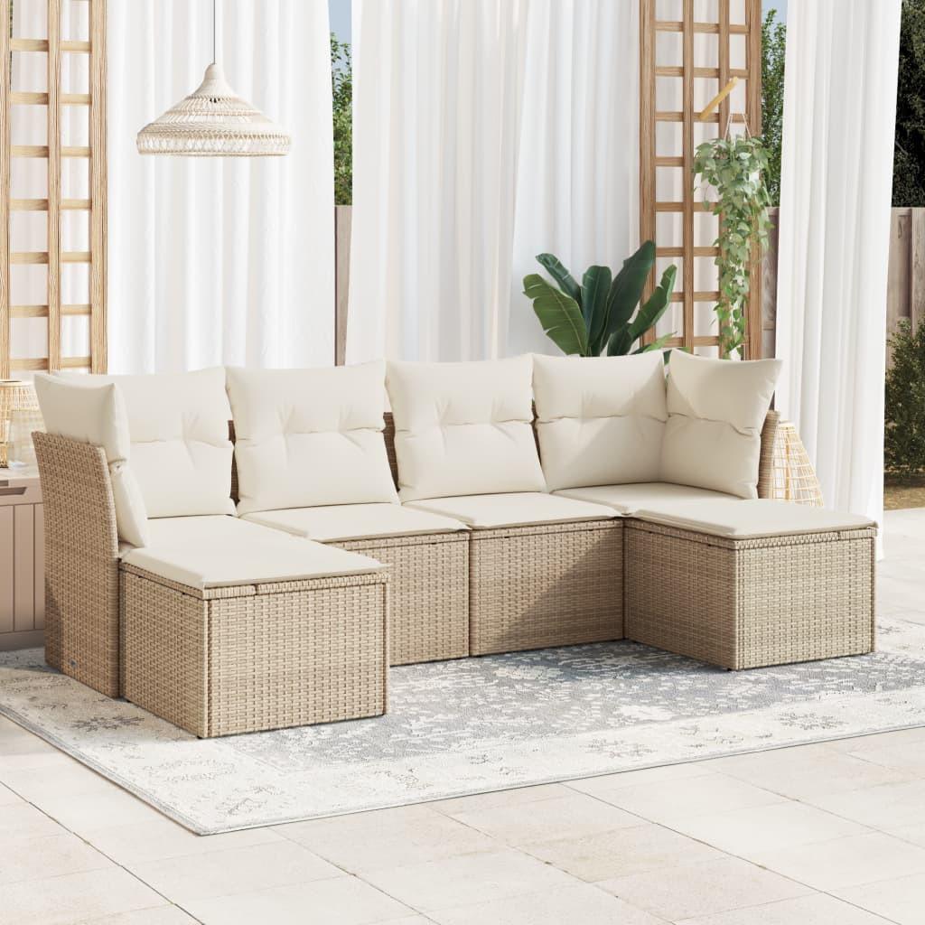 VidaXL Garten sofagarnitur poly-rattan