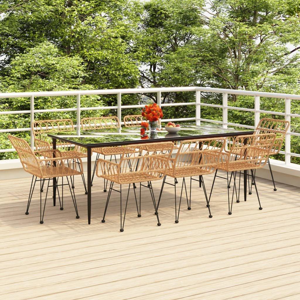VidaXL Garten essgruppe poly-rattan