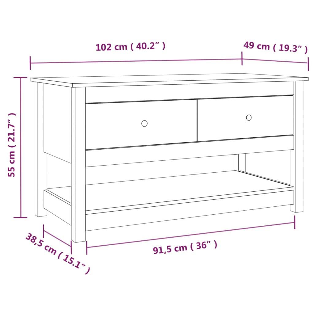 VidaXL Couchtisch holz