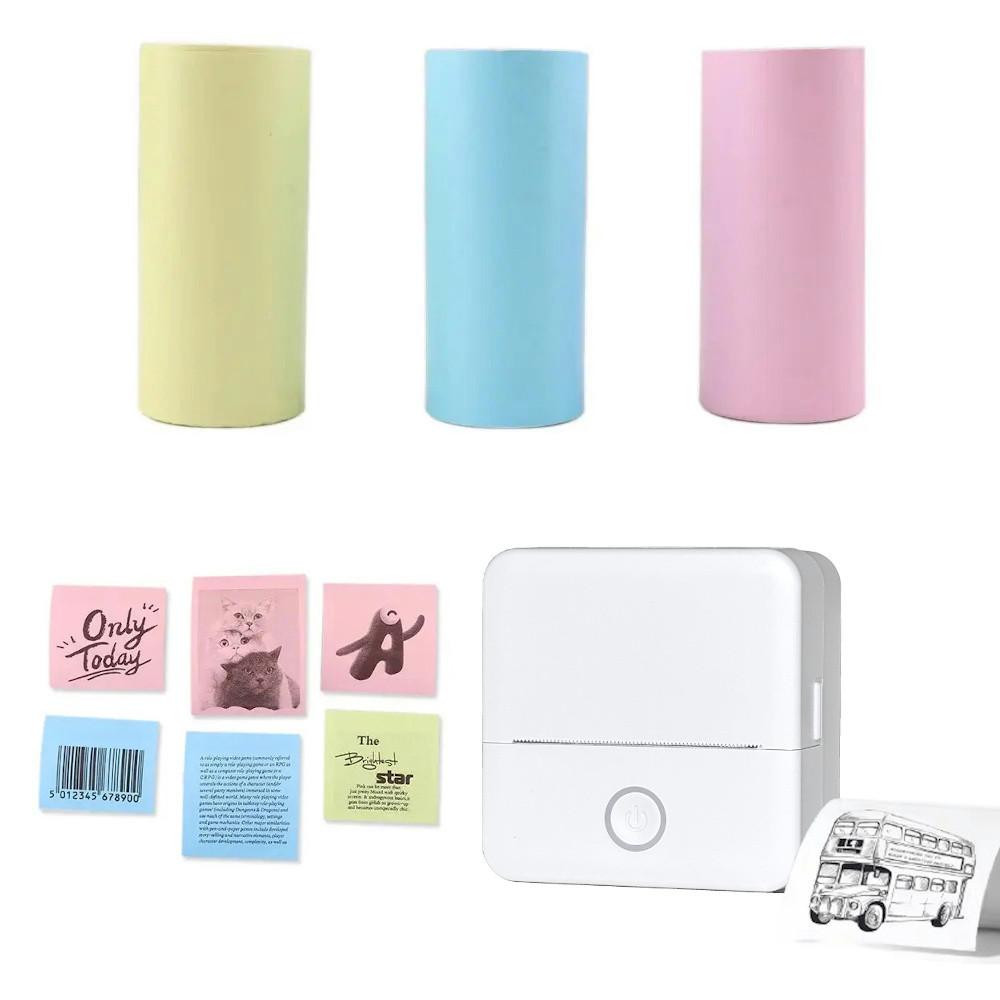 FitLife Thermopapier klebend, 1 Rolle für Mini Drucker Tinyprint