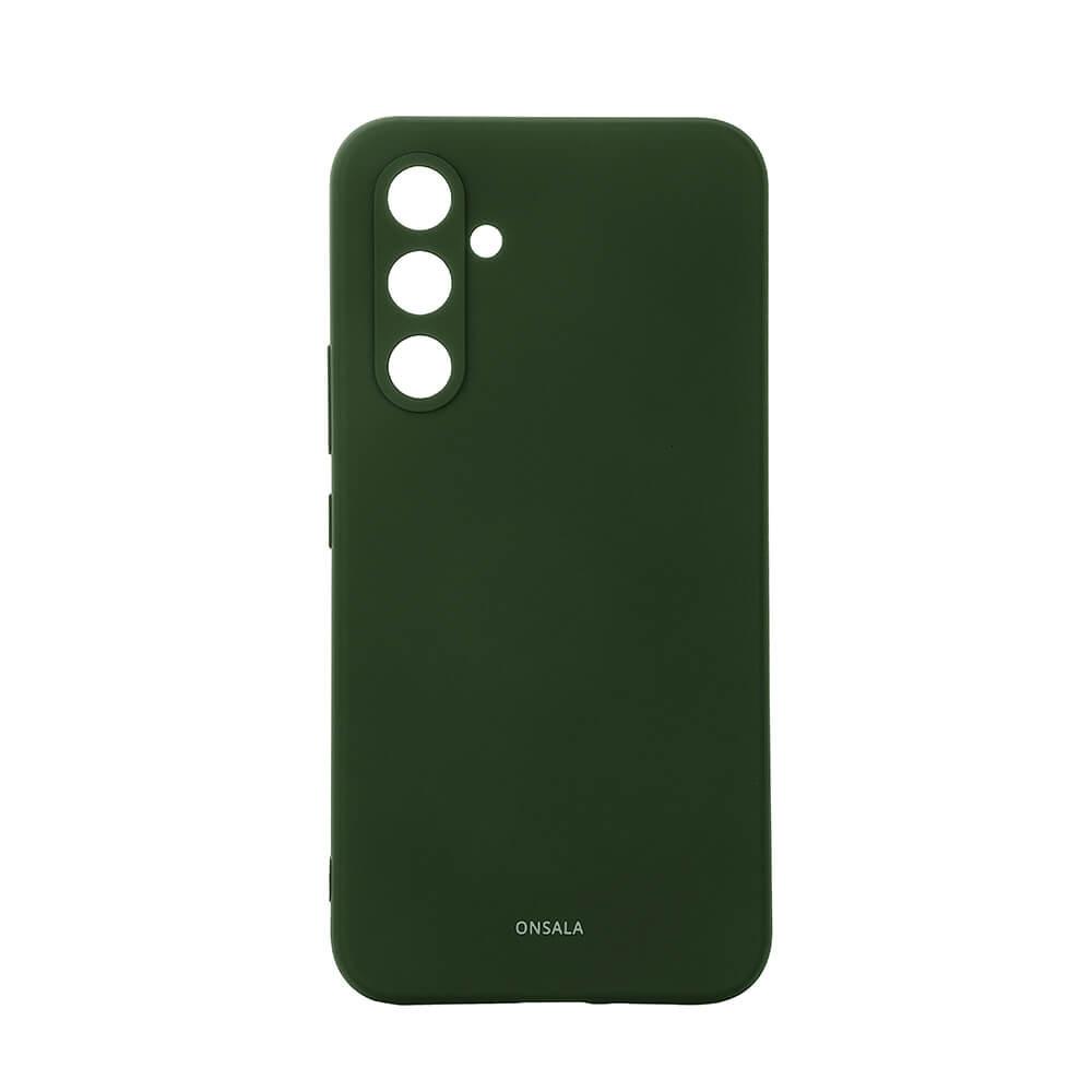 Onsala ONSALA Backcover Sil Touch Samsung A55 5G Olivgrün