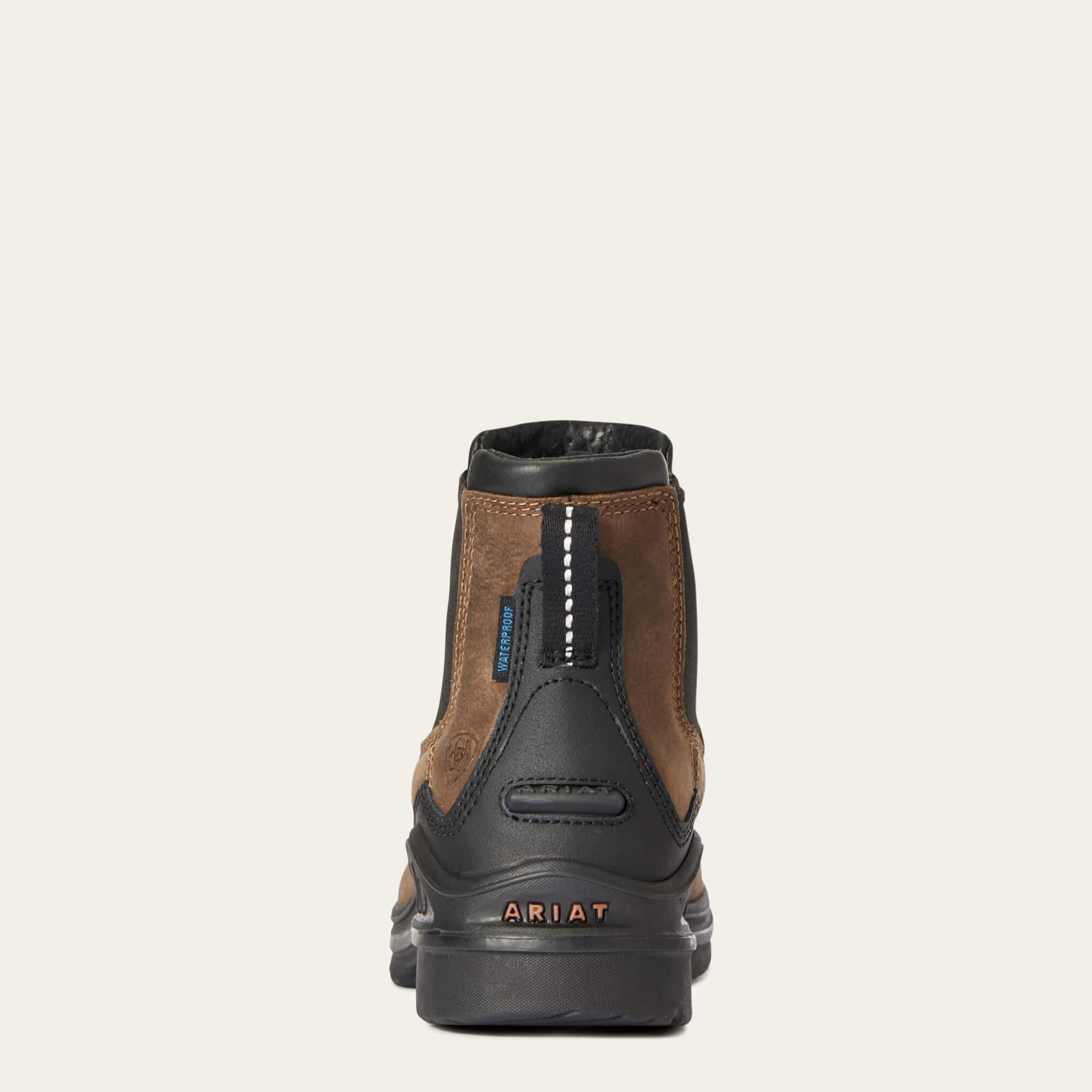 Ariat wasserdichte stiefeletten barnyard twin gore ii antq brn 3.5/6 b