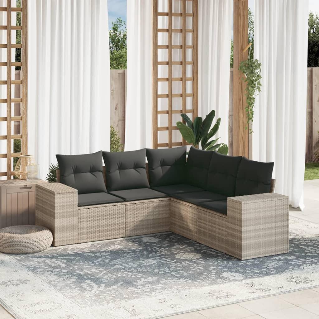VidaXL Garten sofagarnitur poly-rattan