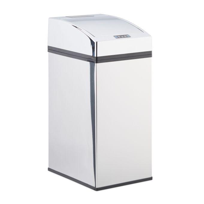 Northix Edelstahl-Abfalleimer mit Sensor