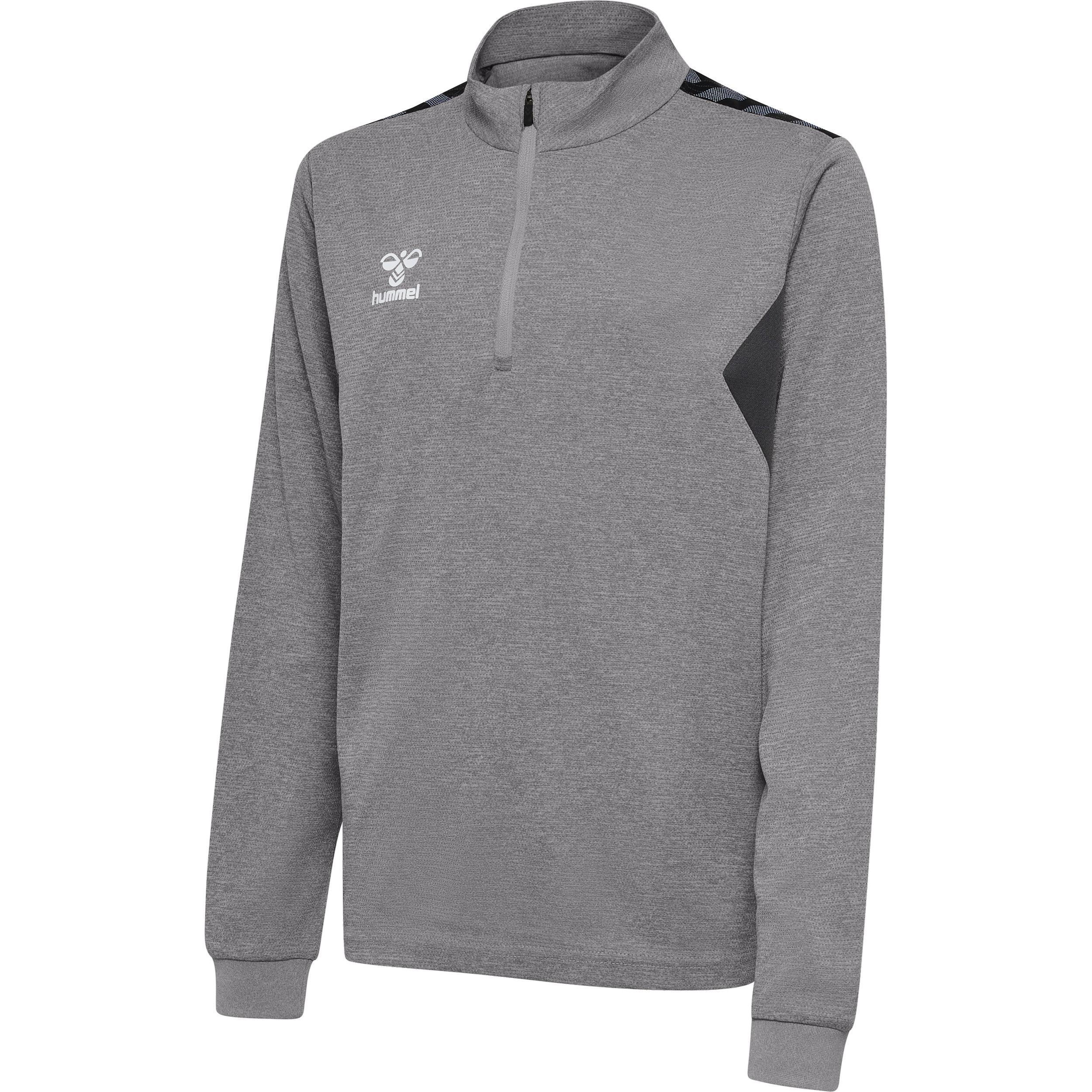 Hummel kinder-trainingsjacke mit halbem reißverschluss authentic