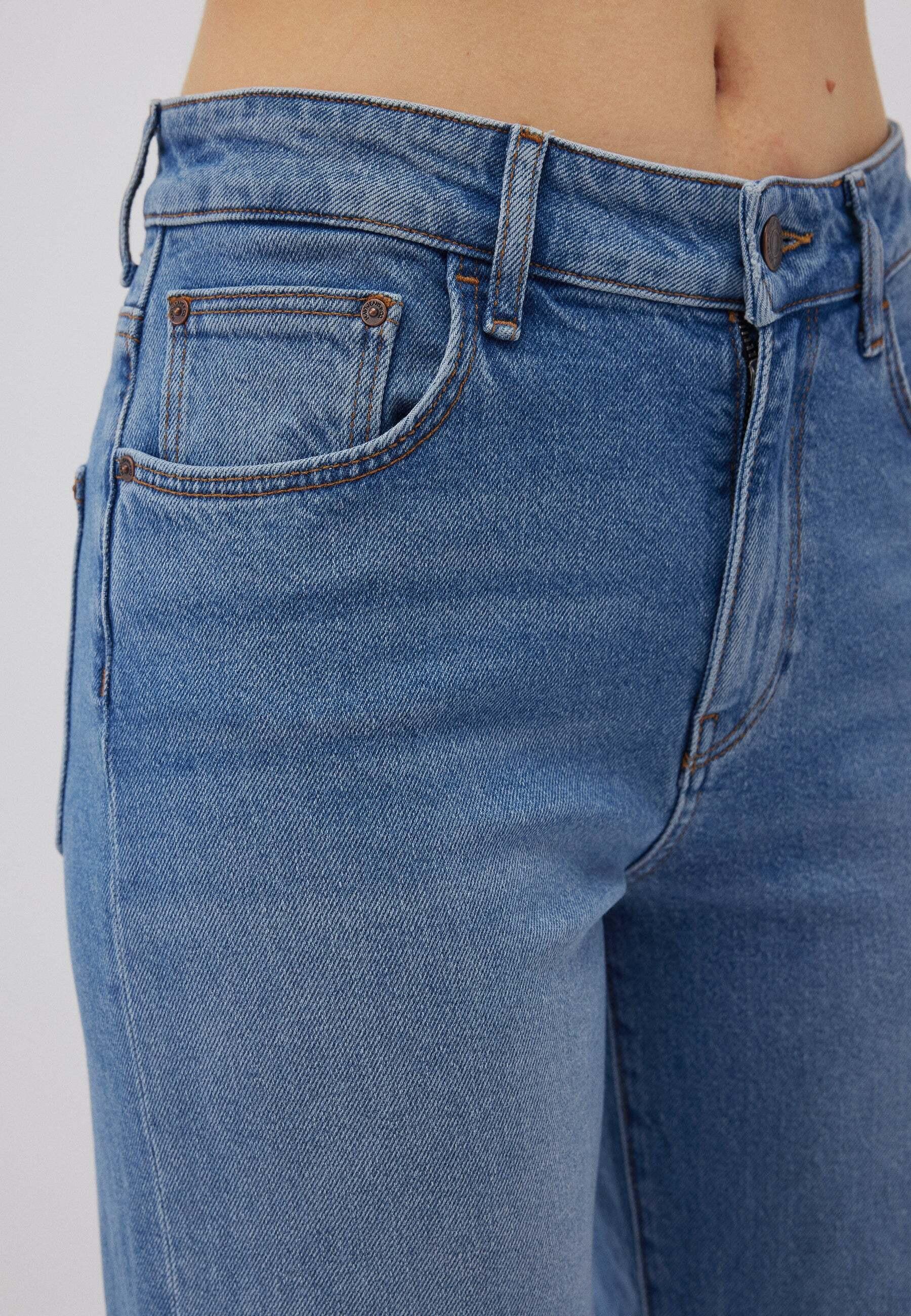 Mavi Malibu Mid Indigo Brushed 90s High Rise Loose Wide Leg Jeans