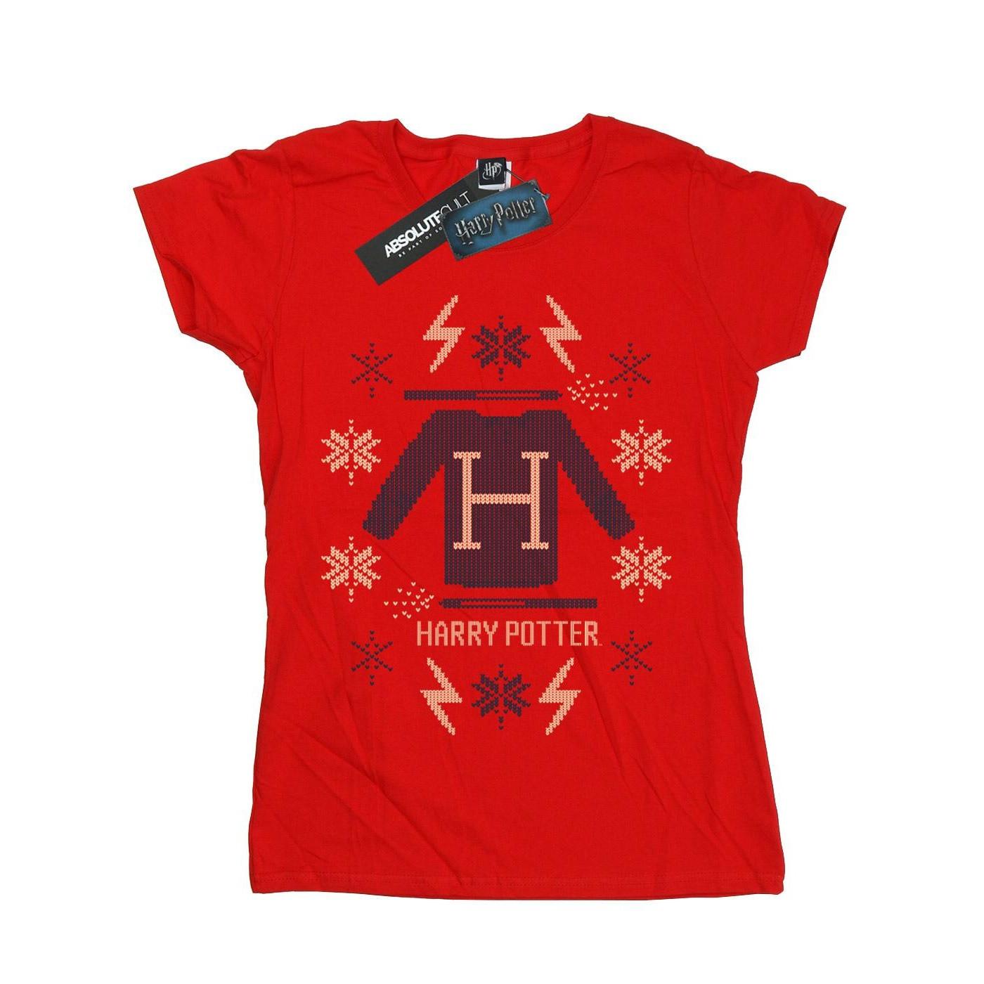 Harry Potter Christmas Jumper Print T-Shirt