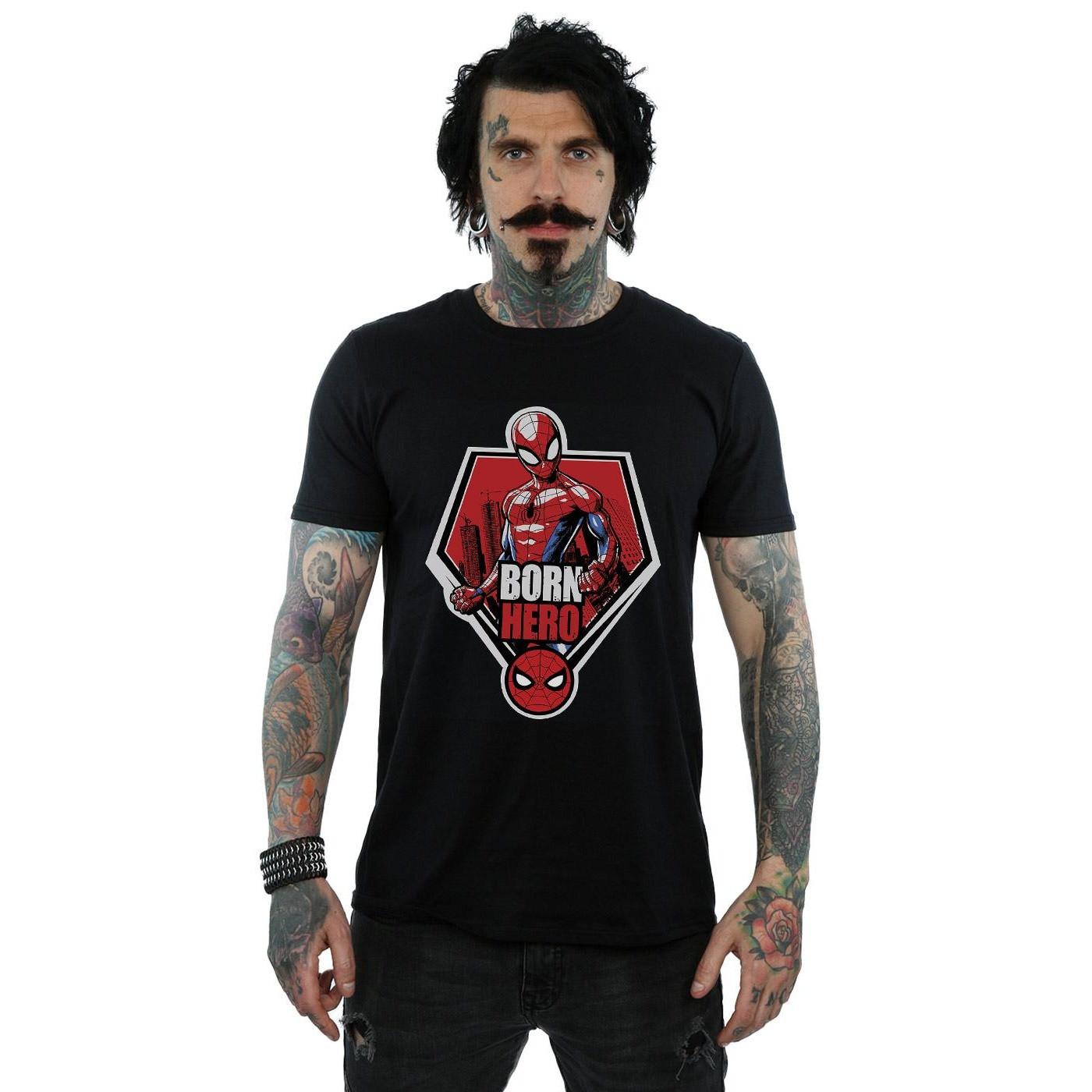 MARVEL Born Hero Grafikdruck T-Shirt