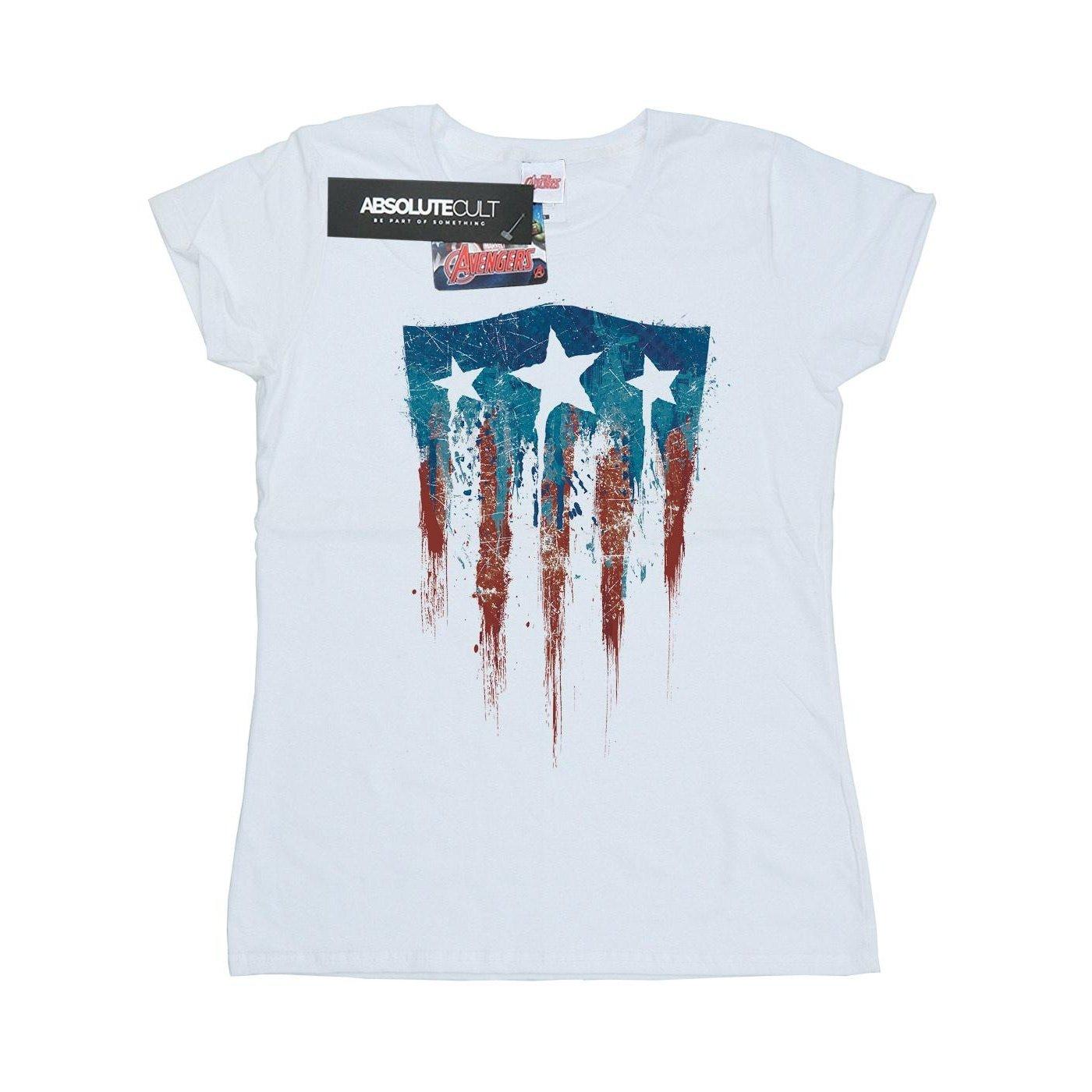 MARVEL Avengers Captain America Shield Distressed T-Shirt