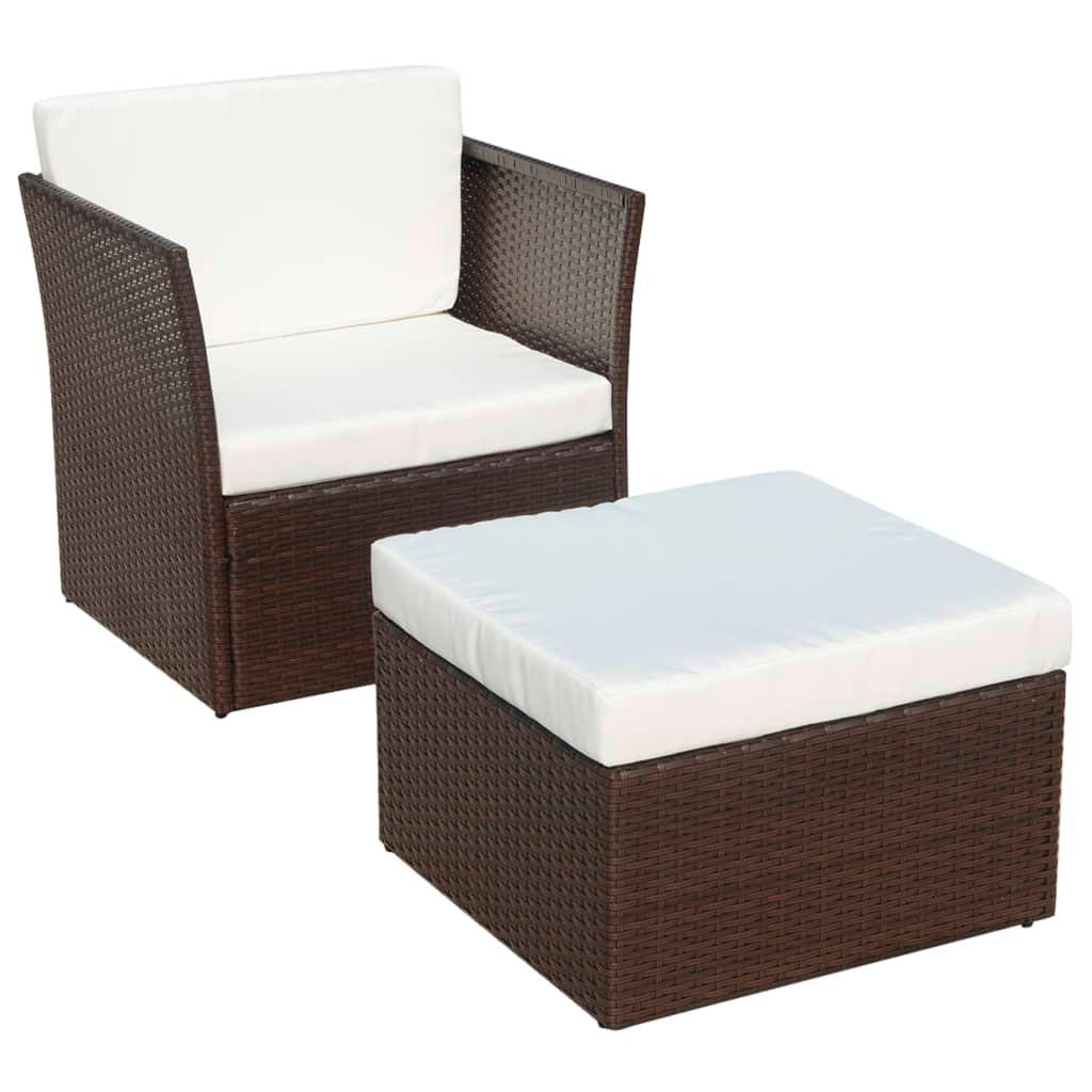 VidaXL Gartenstuhl poly-rattan