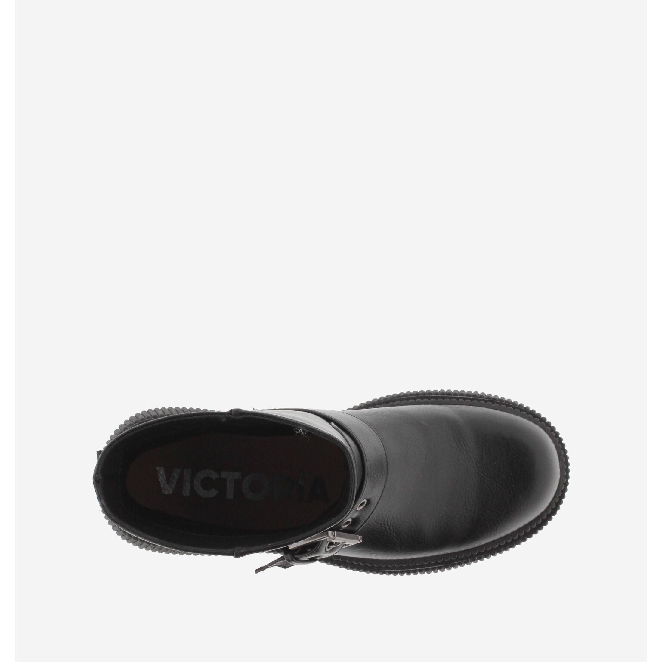 Victoria damen stiefeletten dublin hebilla efecto piel