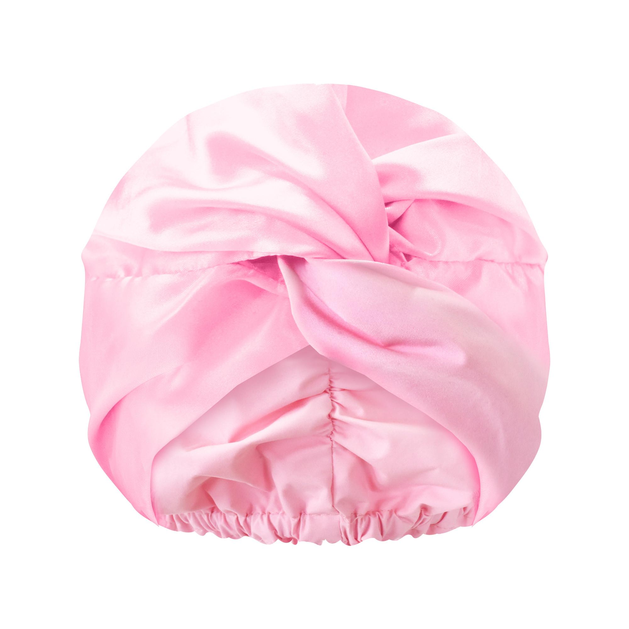GLOV Glv Hair Treatment Bonnet pink Duschhaube und Satin-Bonnet 2 In 1