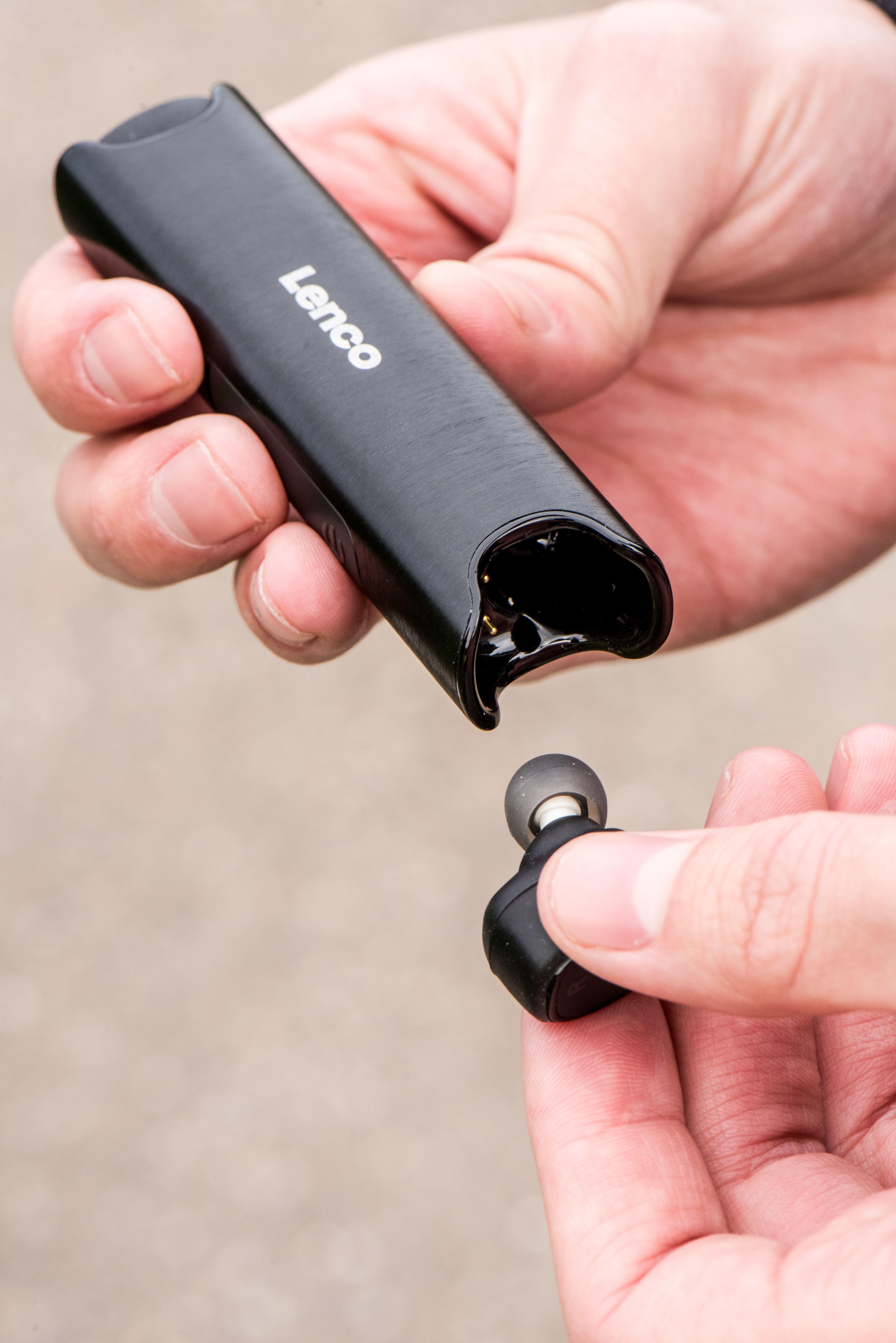 E+P Elektrik Lenco EPB-440 Kopfhörer Kabellos im Ohr Mikro-USB Bluetooth Schwarz