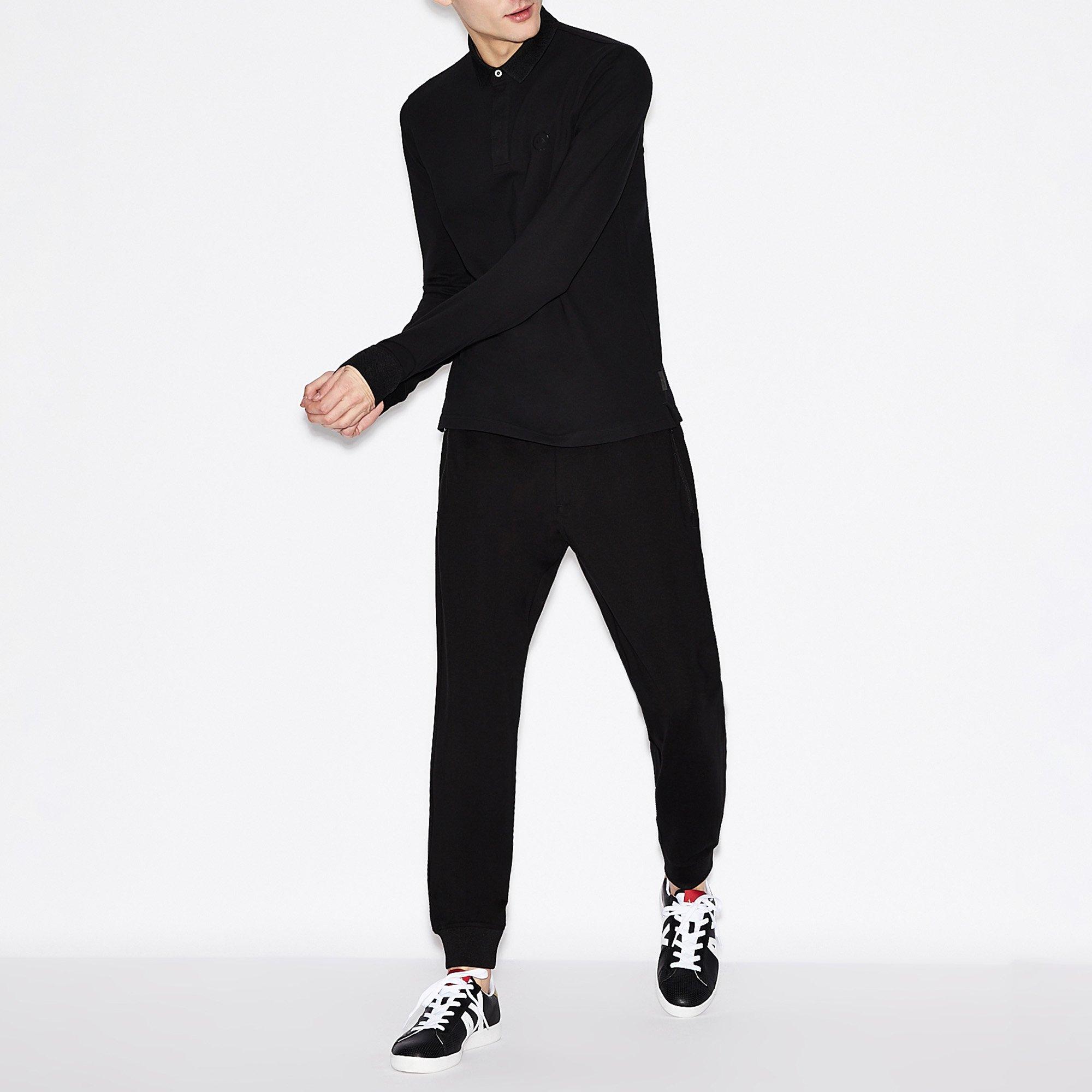 Armani Exchange Langarm Modern Fit Poloshirt
