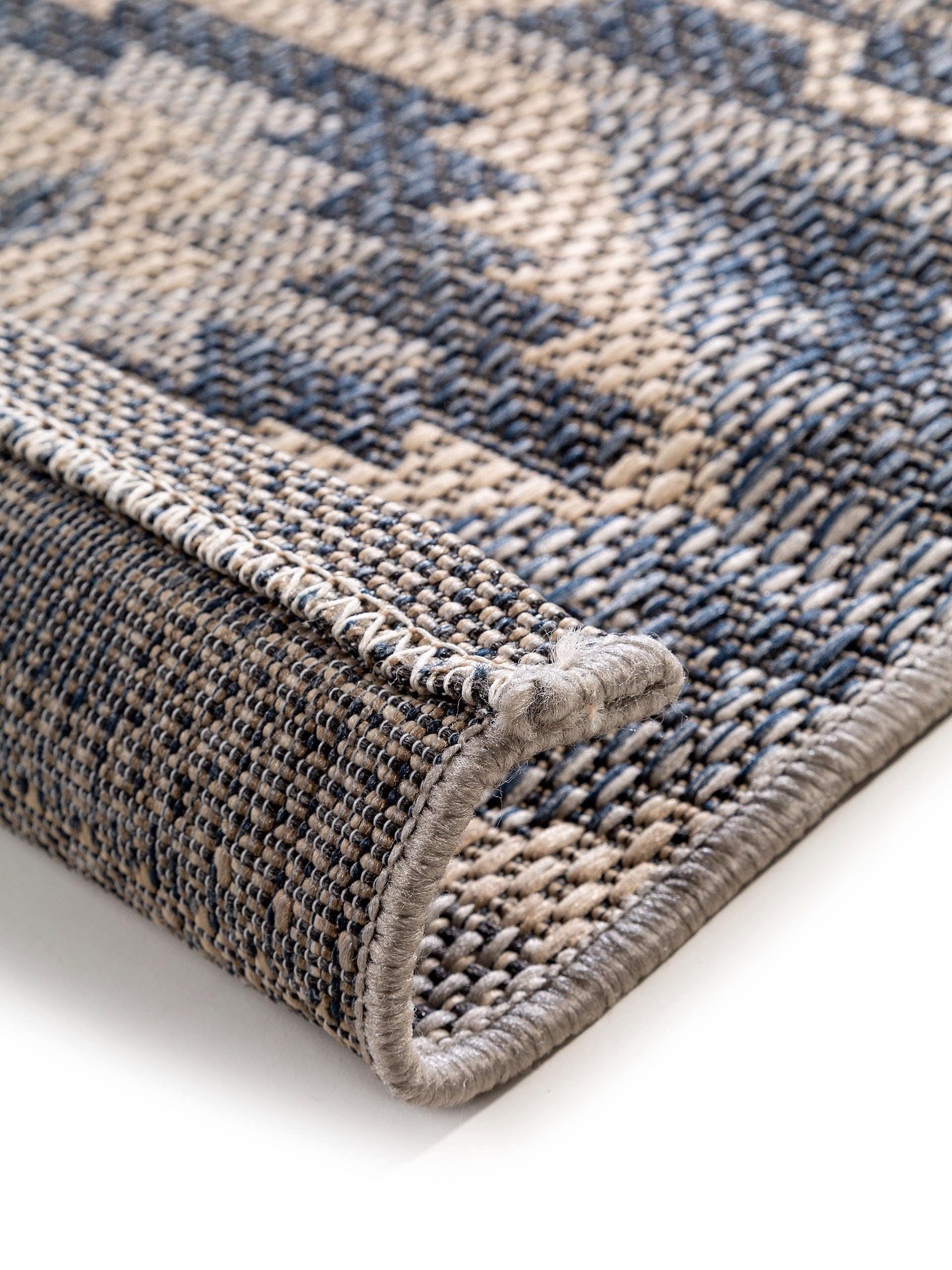 Benuta In- & Outdoor-Teppich River Blau