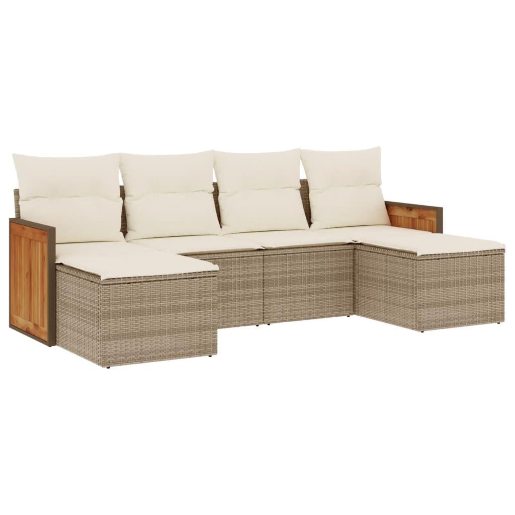 VidaXL Garten sofagarnitur poly-rattan