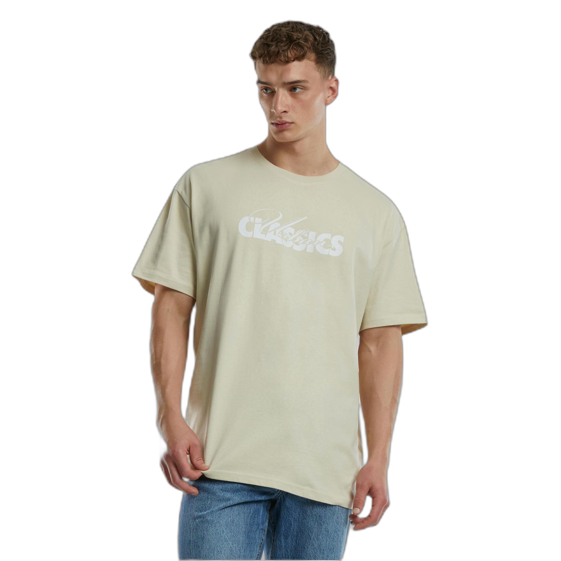 URBAN CLASSICS Oversized Cursive Bold Logo Heavy T-Shirt