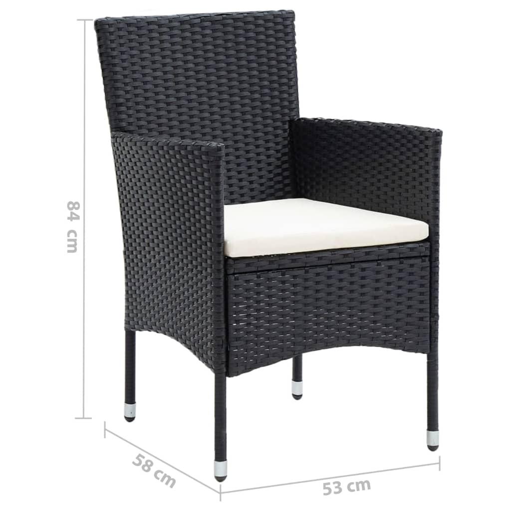VidaXL Essgruppe poly-rattan